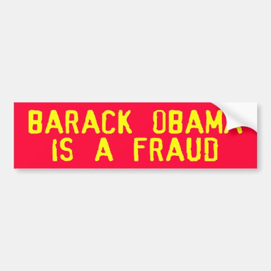 NOBAMA 0021 BUMPERSTICKER (Voorkant)