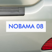 NOBAMA 08 BUMPERSTICKER (Op auto)
