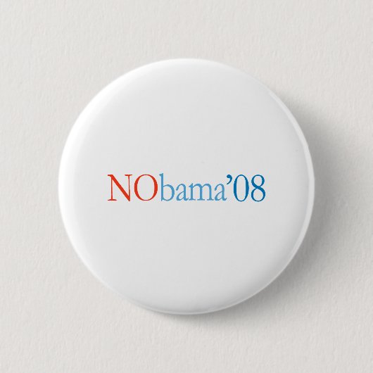 NOBAMA '08 - Gepersonaliseerd Ronde Button 5,7 Cm (Voorkant)