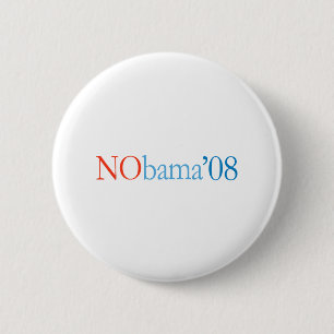 NOBAMA '08 - Gepersonaliseerd Ronde Button 5,7 Cm