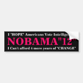 NOBama "12" Bumpersticker (Voorkant)