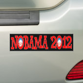 NOBAMA 2012 - Anti-Obama Bumpersticker (Op auto)