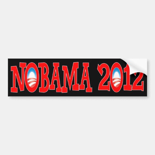 NOBAMA 2012 - Anti-Obama Bumpersticker (Voorkant)