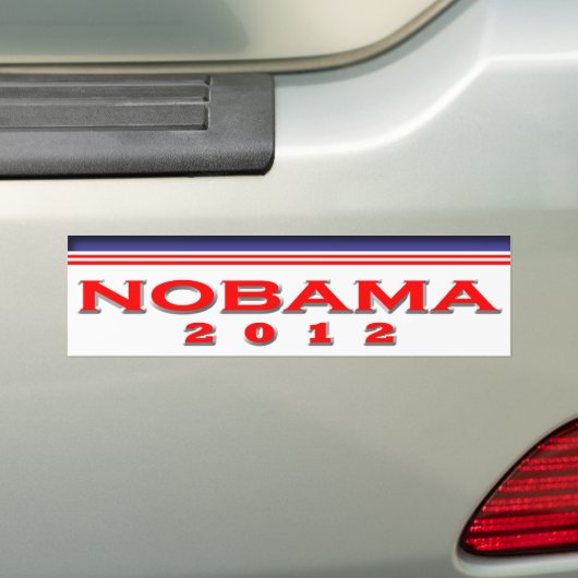 Nobama 2012 bumpersticker (Op auto)