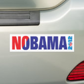 NOBAMA 2012 BUMPERSTICKER (Op auto)
