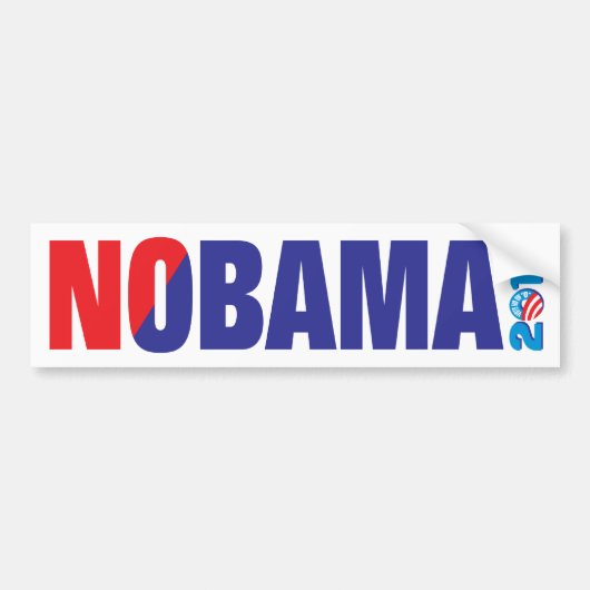 NOBAMA 2012 BUMPERSTICKER (Voorkant)