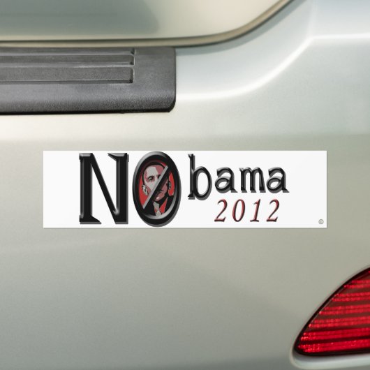 Nobama 2012 Bumpersticker (Op auto)