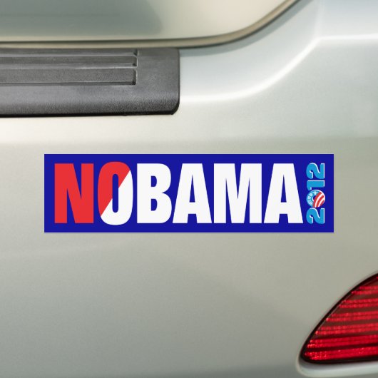 NOBAMA 2012 BUMPERSTICKER (Op auto)