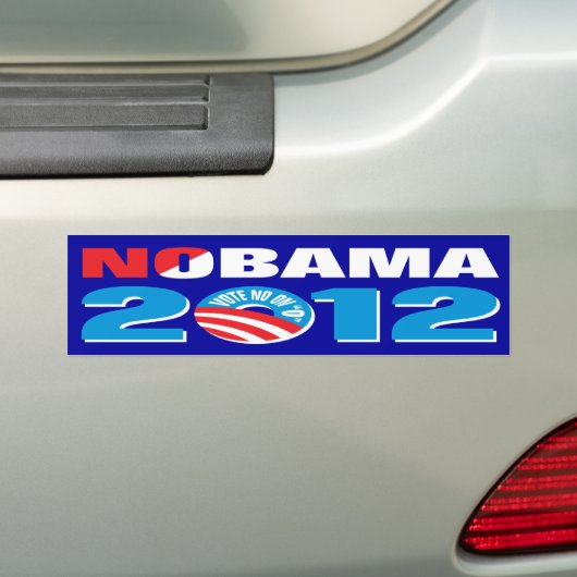 NOBAMA 2012 BUMPERSTICKER (Op auto)
