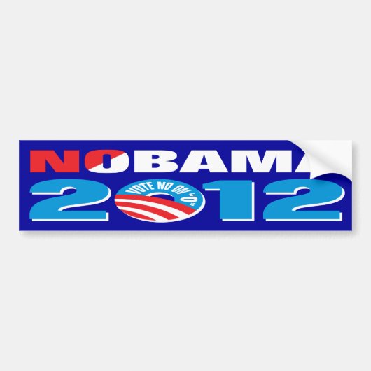NOBAMA 2012 BUMPERSTICKER (Voorkant)