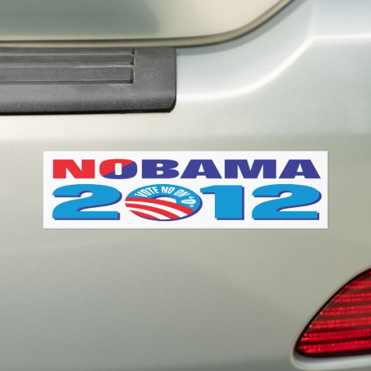 NOBAMA 2012 BUMPERSTICKER (Op auto)