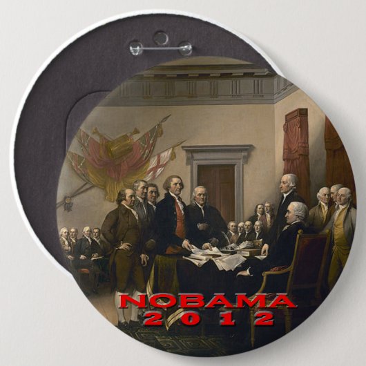 Nobama 2012 ronde button 6,0 cm (Voorkant /achterkant)