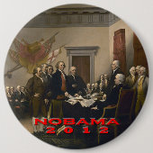 Nobama 2012 ronde button 6,0 cm (Voorkant)