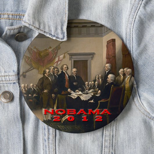 Nobama 2012 ronde button 6,0 cm (In situ)