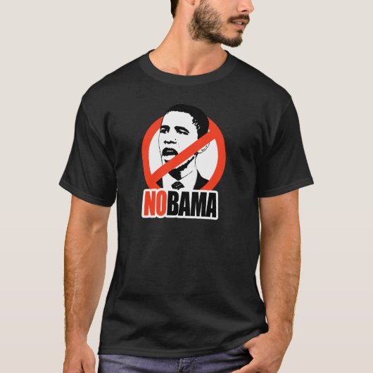 NOBAMA/ANTI-OBAMA T-SHIRT (Voorkant)