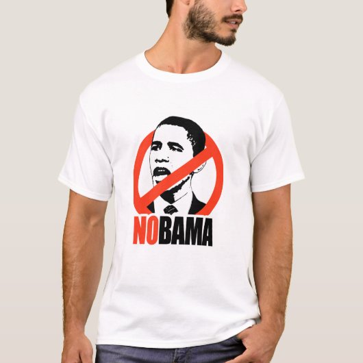 NOBAMA/ANTI-OBAMA T-SHIRT (Voorkant)