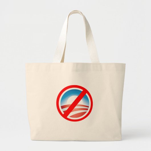 NOBAMA Anti-Obama T shirten, Mokken, Hoodies Grote Tote Bag (Voorkant)