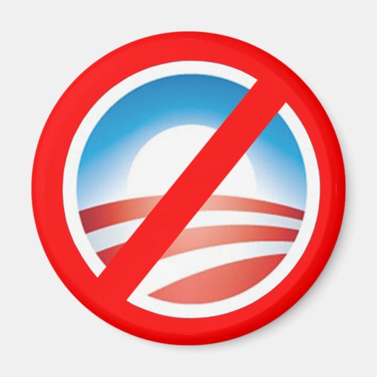 NOBAMA Anti Obama T shirten, Mokken, Hoodies Magneet (Voorkant)