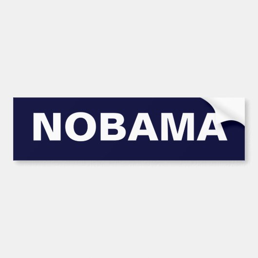 NOBAMA BUMPERSTICKER (Voorkant)