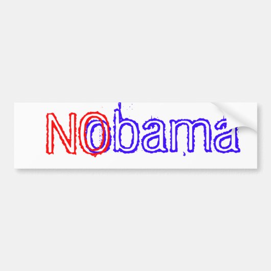 NObama Bumpersticker (Voorkant)