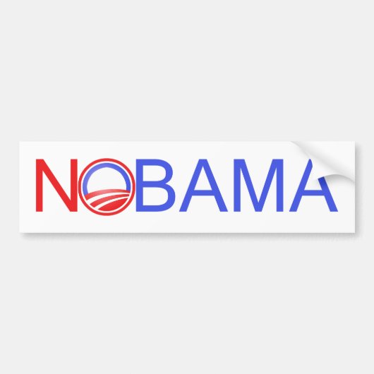 Nobama Bumpersticker (Voorkant)