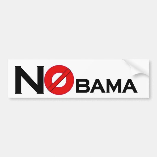 NObama Bumpersticker (Voorkant)