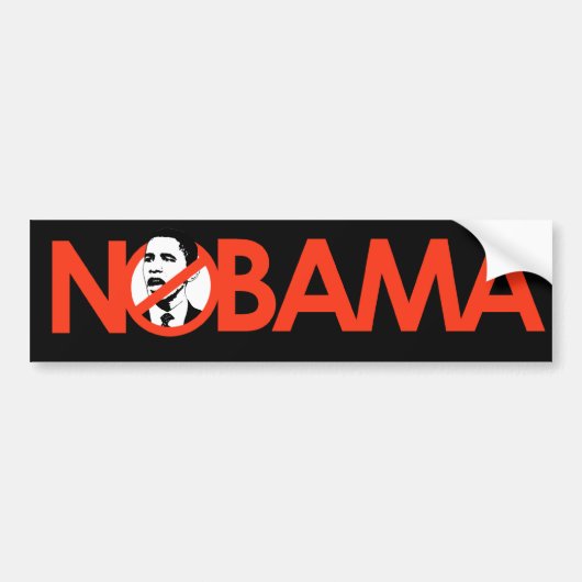 NOBAMA-BUMPERSTICKER BUMPERSTICKER (Voorkant)