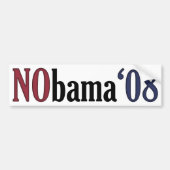 NObama-Bumpersticker Bumpersticker (Voorkant)