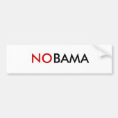NOBAMA-Bumpersticker Bumpersticker (Voorkant)