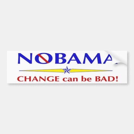 NObama-bumpersticker Bumpersticker (Voorkant)