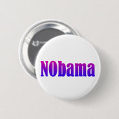 NObama-Button Ronde Button 5,7 Cm (Voorkant /achterkant)