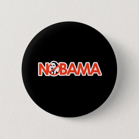 NOBAMA - Gepersonaliseerd Ronde Button 5,7 Cm (Voorkant)