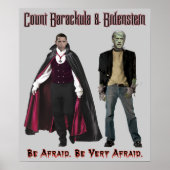 Nobama Halloween - Barackula & Bidenstein Poster (Voorkant)