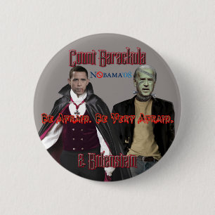 Nobama Halloween-Barackula en Biden Button