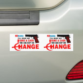 Nobama - Hou de verandering! Bumpersticker (Op auto)