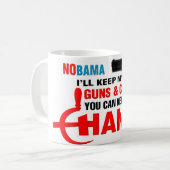 Nobama - Hou de verandering! Koffiemok (Voorkant links)