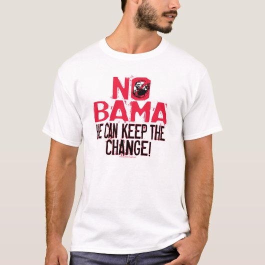 Nobama houdt de verandering in t-shirt (Voorkant)