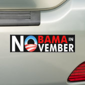 Nobama in november bumpersticker (Op auto)