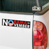 Nobama in november bumpersticker (Op Truck)