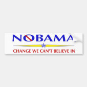NoBama obama verandert bumpersticker (Voorkant)