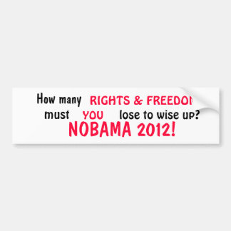 NOBAMA - Rechten Bumpersticker