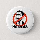 NOBAMA RONDE BUTTON 5,7 CM (Voorkant)