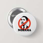 NOBAMA RONDE BUTTON 5,7 CM (Voorkant /achterkant)