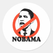 NOBAMA RONDE STICKER (Voorkant)