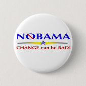 NOBAMA-toets Ronde Button 5,7 Cm (Voorkant)