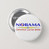 NOBAMA-toets Ronde Button 5,7 Cm (Voorkant /achterkant)
