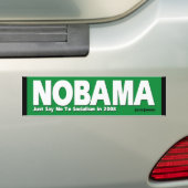 NOBAMA - Zeg gewoon nee tegen het socialisme Bumpersticker (Op auto)