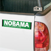NOBAMA - Zeg gewoon nee tegen het socialisme Bumpersticker (Op Truck)