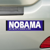 NOBAMA - Zeg gewoon nee tegen het socialisme Bumpersticker (Op auto)