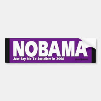 NOBAMA - Zeg gewoon nee tegen het socialisme Bumpersticker